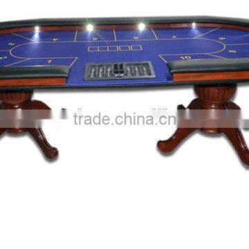 96 INCH Casino Professional Oval Poker Table with Folding Legs