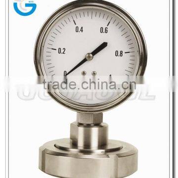 High Quality All Stainless Steel sanity diaphragm pressure gauge