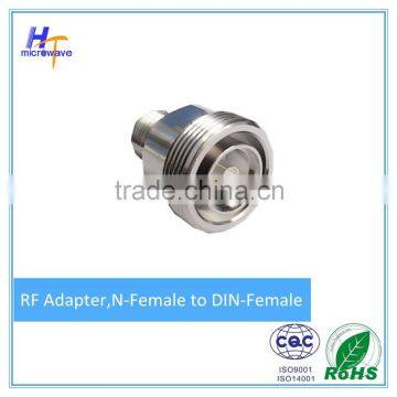 RF Coaxial adapter N female to DIN Female, 50 ohms connector