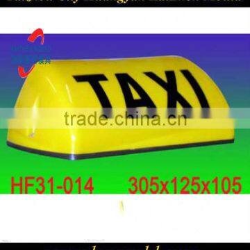 Injection plastic taxi sign mould