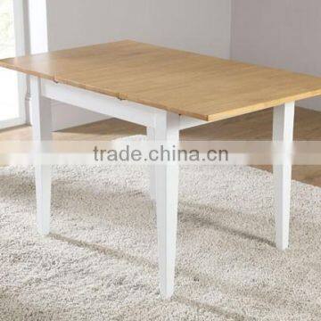 DT-2030 White Two Tone Extending Dining Room Table 90-130