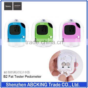 HOCO LCD Display Multi-functional Electronic Pedometer Support Body Fat Tester / Distance Count / Calorie Count with Clip