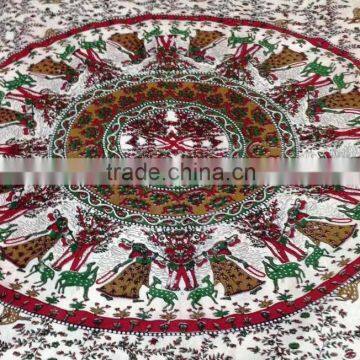 Latest Designs Traditional Mandala Print multi color Floral print Indian cotton Bed sheets