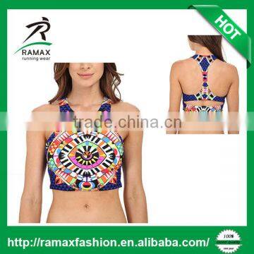 Ramax Custom Women Sublimation Print Sexy Yoga Sports Bra