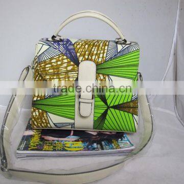 2016 Super Wax Fabric Bag African Print Matching Shoes and Bags photo-5
