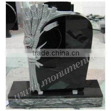 Flower Engraving Tombstone