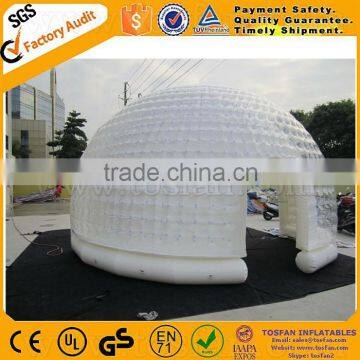 1.0 mm PVC Clear Inflatable Dome Tent,inflatable Sealed Bubble Tent F4016B photo-3