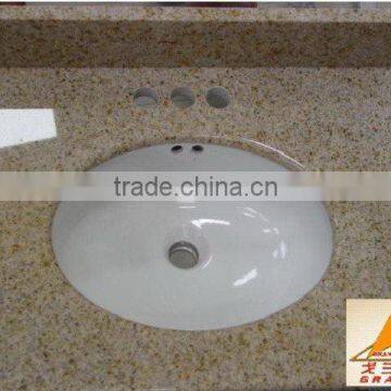 yellow granite vanity top