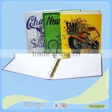 Printed a4 presentation PAPER FILE FOLDERS with 4 rings supplier and manufacturer made in china