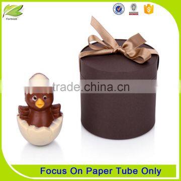 Biodegradable Cylinder shape paper tube box for birthday gift