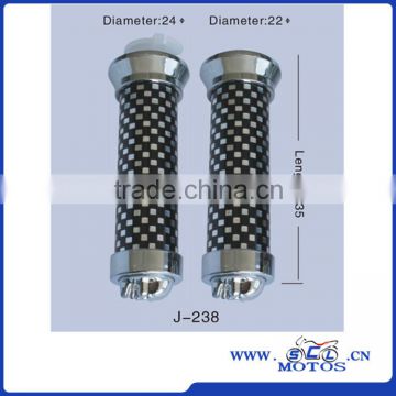 SCL-2012120976 cnc motorcycle parts black and white cubic handle grip