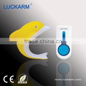 100m Digital Wireless Remote Control dolphin animal doorbell with indicator light
