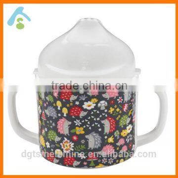 Lovely melamine mug for baby with two handles