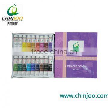 18 colors 12ml professional gouache paint set