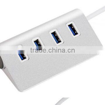 High Speed 4 Ports USB 3.0 Hub Portable Aluminum Hub New for Aple Macbook Air PC Laptop photo-6