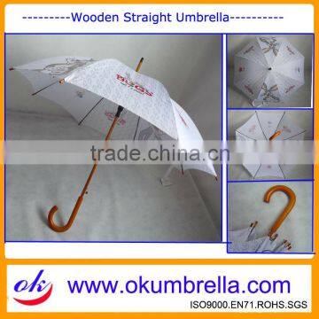 High Quality Straight Wooden Umrella Wood Umbrella OK185