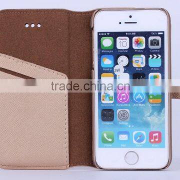 For iPhone 5s leather case, for iphone 5s flip case, for iphone 5s cover