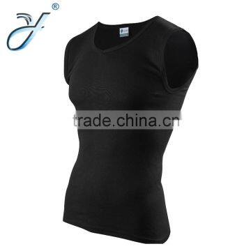 Wholesale Men's Cotton Black Sleveless Tank Tops Men's Vest