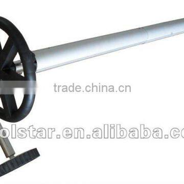 Swimming Pool Cover Roller for Bubble Cover, Solar Cover Reel P1820 w/ SS Frame & Elastic Straps and Aluminium Tubes