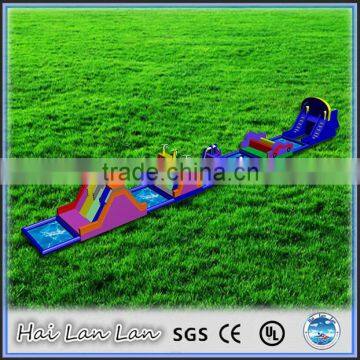 2016 New Design Giant Inflatable Obstacle Course With Water Pool Combo photo-6