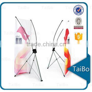 real aluminum material mini x banner stand tripod banner stand