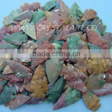 Wholesale 2'' 3'' Fancy Agate Arrowheads