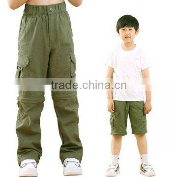 Latest outdoor children's removable cool custom pants