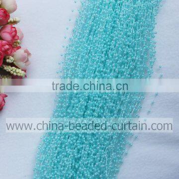 Wholesale Blue 3MM 1.3M Strand Plastic Pearl Bead Strands Pearl Beading Wrap for Event Ornament