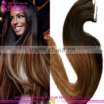 Human 100% Remy european hair tape hair extension