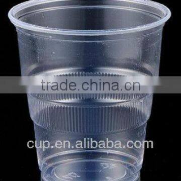 C098288,9oz(270ml) PS disposable plastic cool water mugs (shrink wrap cup with a paper label)