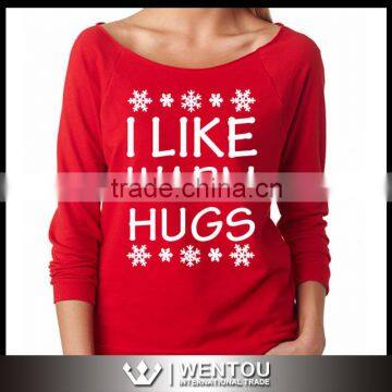 Red Green Slouchy Christmas Sweater