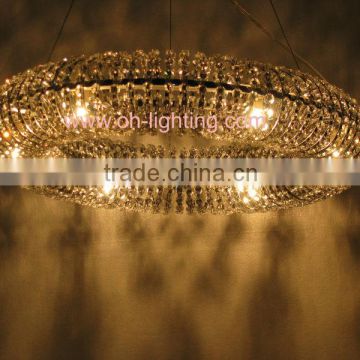 ring crystal glass chandelier