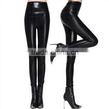 Factory price wholesale popular DM leather tight and sliming legging fashion style show fitness with wool