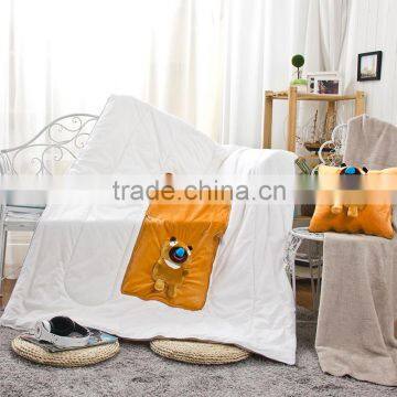 2015 new style cushion & quilt 100% cotton quilt cute style Brown Bear brother