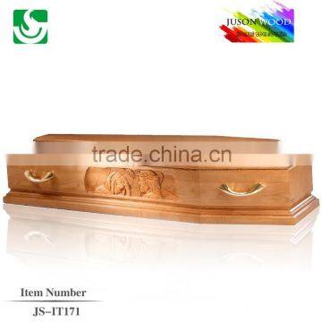 JS-IT171 funeral solid wood china coffin