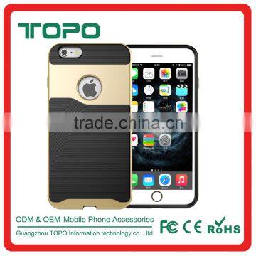Colorful Slim Armor mobile phone Bumper Phone Cover Hybrid Hard tpu pc combo plastic case for iphone 6 6s plus smartphone