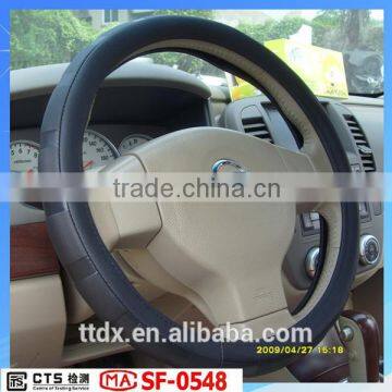 Luxury Feel Unique Design Genuine Leather Car Steering Wheel Cover