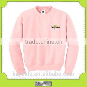 customzied women's pink cotton sweat shirt