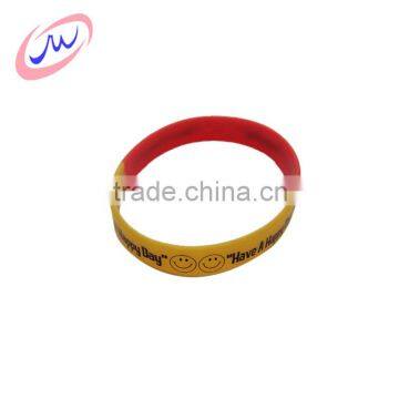 Short time delivery superior service motion sensor led silicon wristbands bracelets