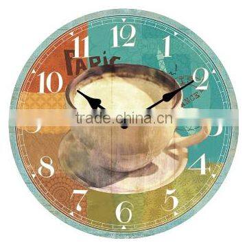 Home Decor MDF Frameless Painting Wall Clock