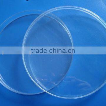 High purity round clear quartz petri dish