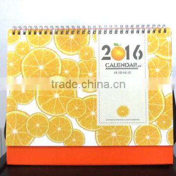 2016 Cute Different Fruit Desktop Calendar/Cheap Table Calendar Wholesale