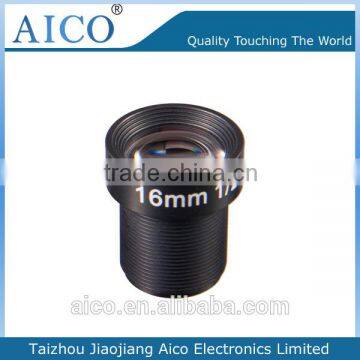 cn aico hot sale fixed iris 1/2 inch f1.8 magapixel m12 16mm lens ccd camera