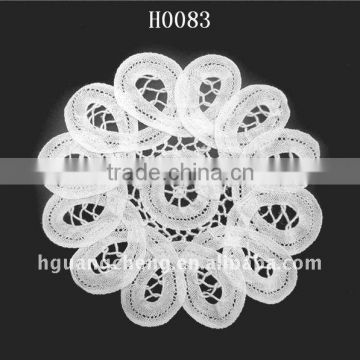 H0083/Circular Cotton Patch Design for Garment/Crochet Lace Collar