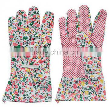 pvc dotted Canvas Gardening Gloves