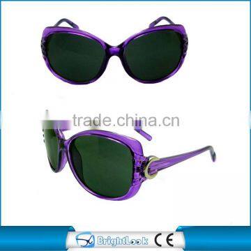 Multicolor frames with metal parts fashionable western design plastic sunglasses