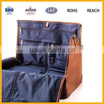 PU leather men travel bag for business trip
