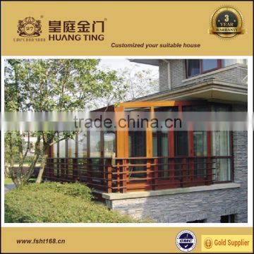 Guangzhou Foshan Factory Aluminum Double Low E glass Veranda