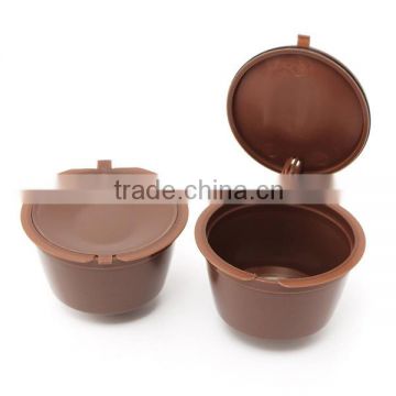 Best selling brown color coffee filter cup nescafe dolce gusto reusable