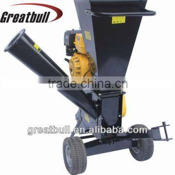 13HP gasoline 4 stroke high speed steel wood chipper shredder